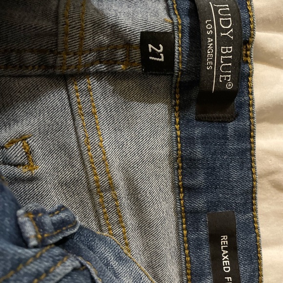 Judy Blue Dark and Light Blue Jeans - Picture 10 of 11